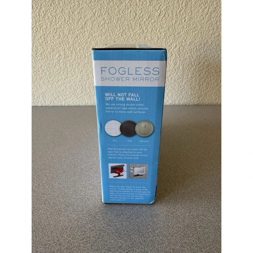 ToiletTree TTP-01 Fogless Shower Mirror Shaving Mirror NEW Factory Sealed